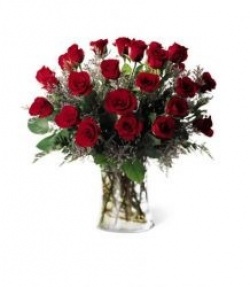 Vase 12 roses rouges